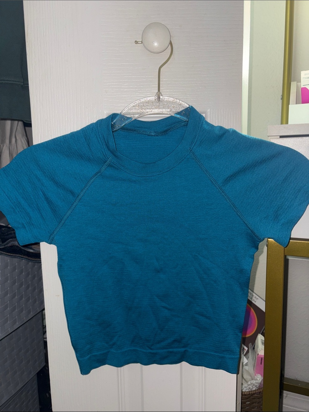 lululemon athletica Teal Short Sleeve Crewneck Tee